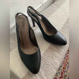 Reflex Classic Black Slingback Heels